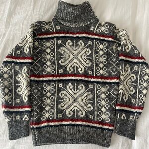 Thom Browne Wool & Mohair Norwegian Fair Isle Turtleneck Sweater